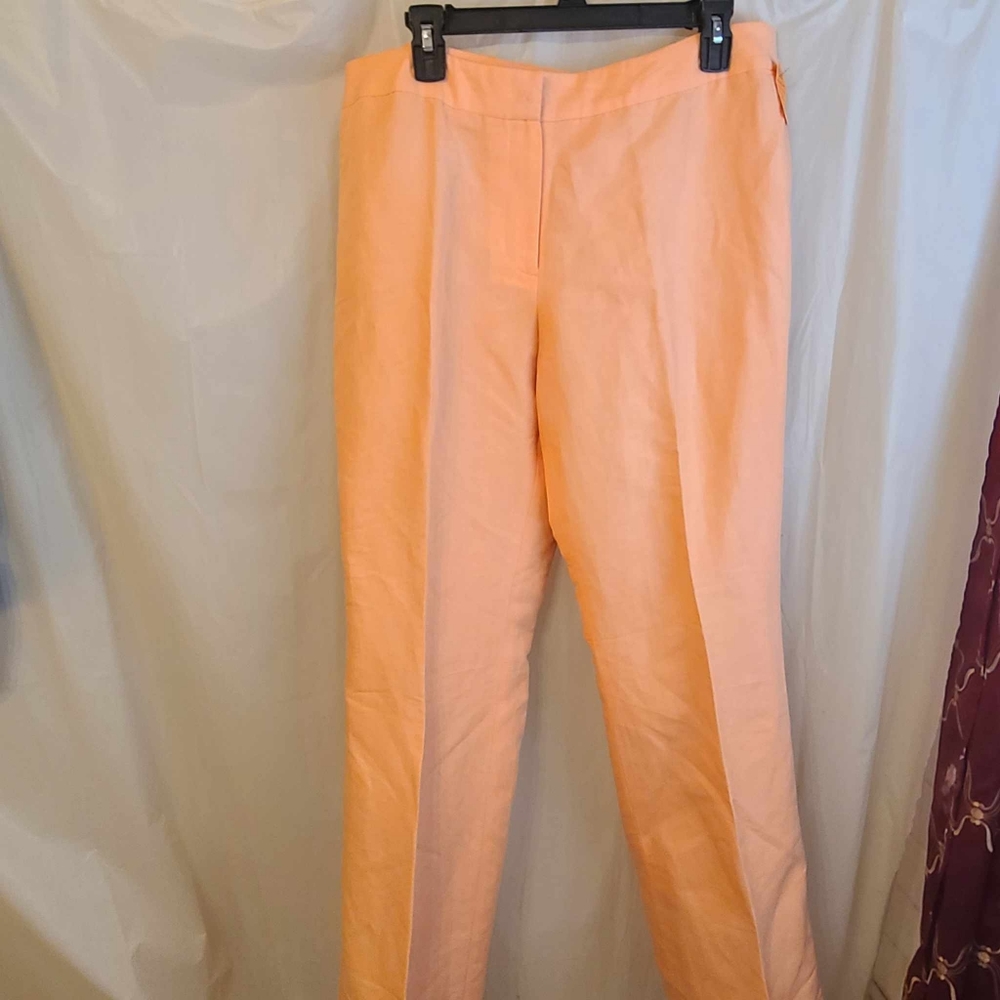 Peach Linen Pants NWT 16